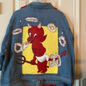 Customized blue Jean jacket